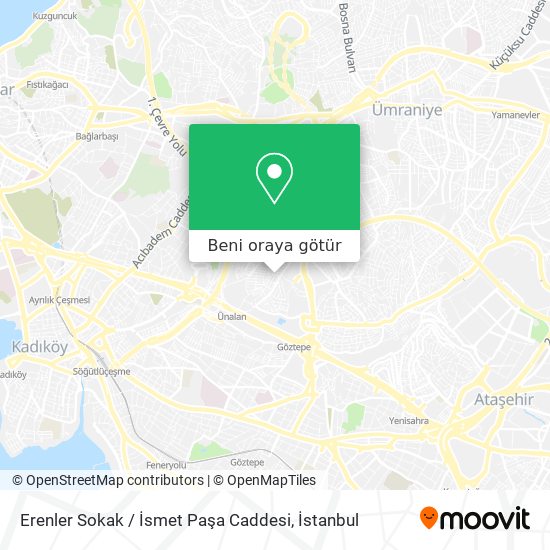 Erenler Sokak / İsmet Paşa Caddesi harita