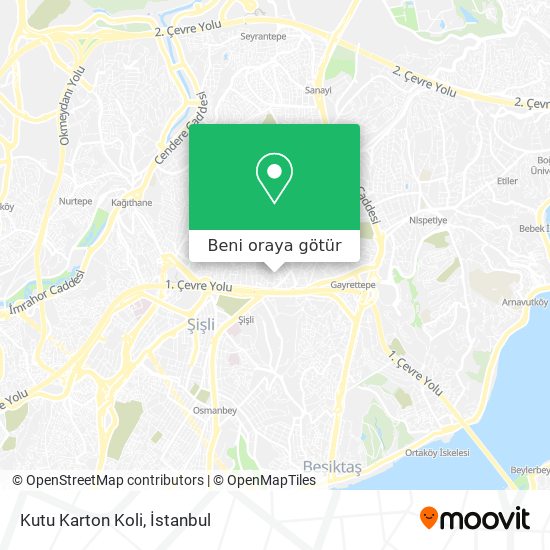 Kutu Karton Koli harita