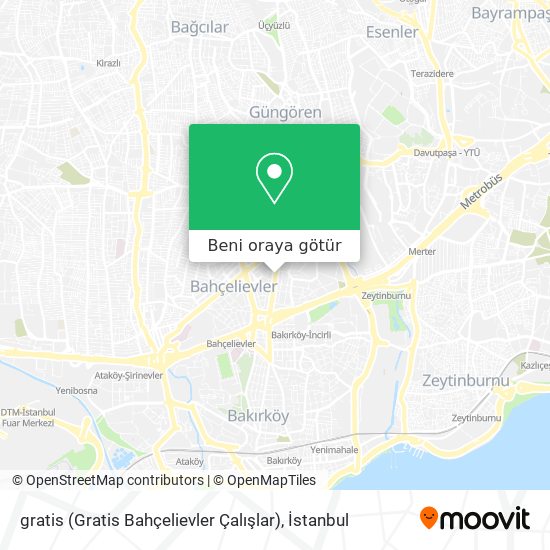 gratis (Gratis Bahçelievler Çalışlar) harita