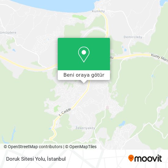 Doruk Sitesi Yolu harita