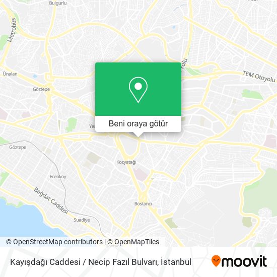 Kayışdağı Caddesi / Necip Fazıl Bulvarı harita