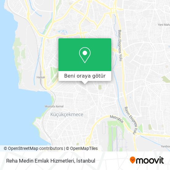 Reha Medin Emlak Hizmetleri harita