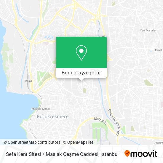 Sefa Kent Sitesi / Maslak Çeşme Caddesi harita