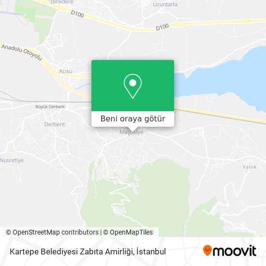 Kartepe Belediyesi Zabıta Amirliği harita