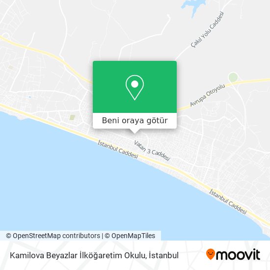 Kamilova Beyazlar İlköğaretim Okulu harita
