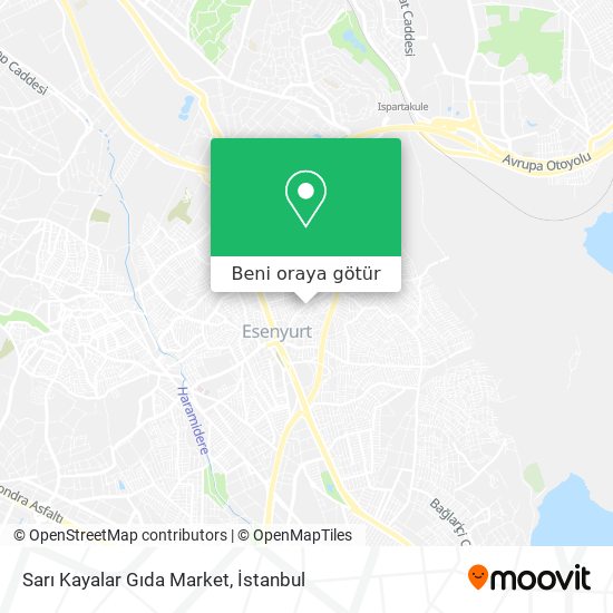 Sarı Kayalar Gıda Market harita