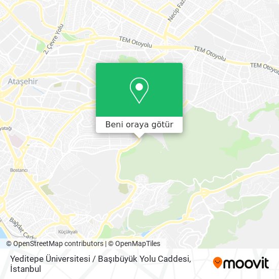 Yeditepe Üniversitesi / Başıbüyük Yolu Caddesi harita