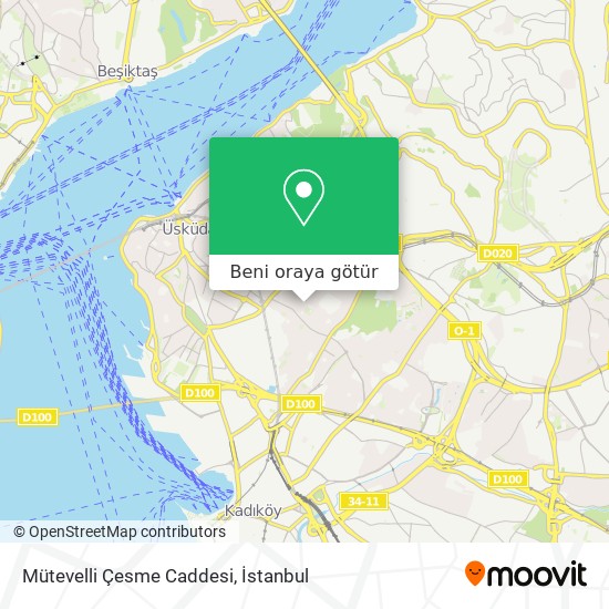 Mütevelli Çesme Caddesi harita