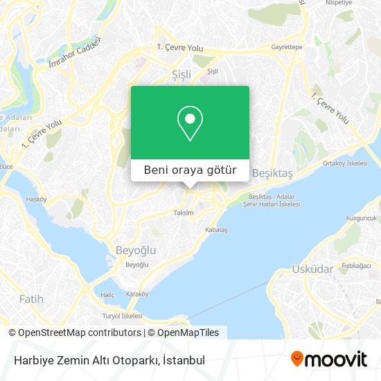 Harbiye Zemin Altı Otoparkı harita