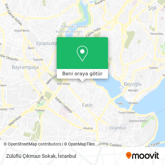 Zülüflü Çıkmazı Sokak harita