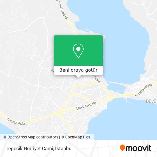 Tepecik Hürriyet Cami harita