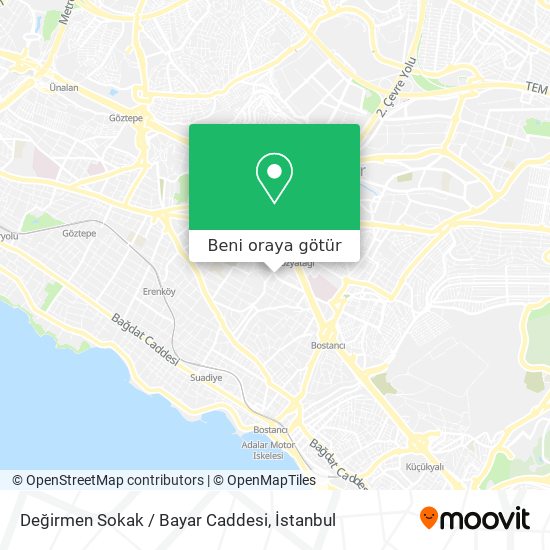 Değirmen Sokak / Bayar Caddesi harita