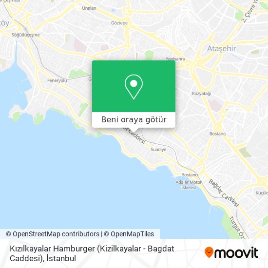 Kızılkayalar Hamburger (Kizilkayalar - Bagdat Caddesi) harita