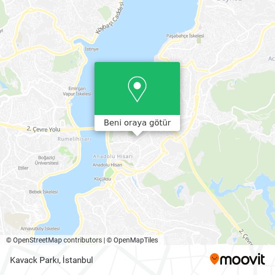 Kavack Parkı harita
