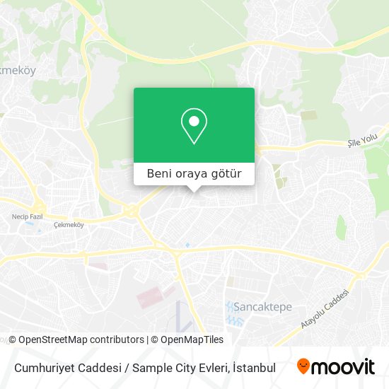 Cumhuriyet Caddesi / Sample City Evleri harita