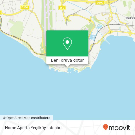 Home Aparts Yeşilköy harita