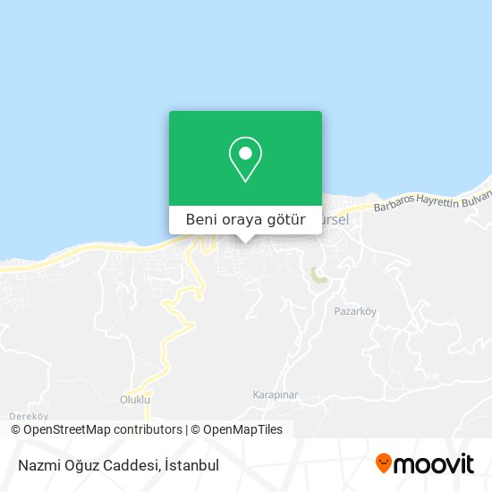 Nazmi Oğuz Caddesi harita