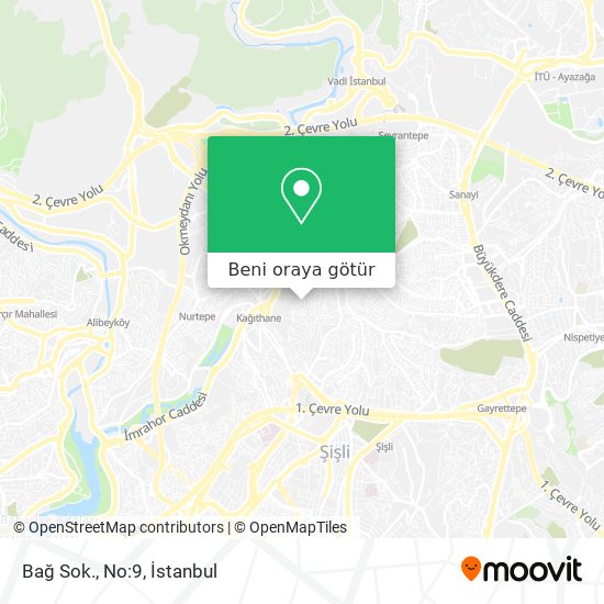 Bağ Sok., No:9 harita