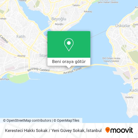 Keresteci Hakkı Sokak / Yeni Güvey Sokak harita