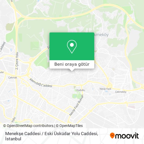 Menekşe Caddesi / Eski Üsküdar Yolu Caddesi harita