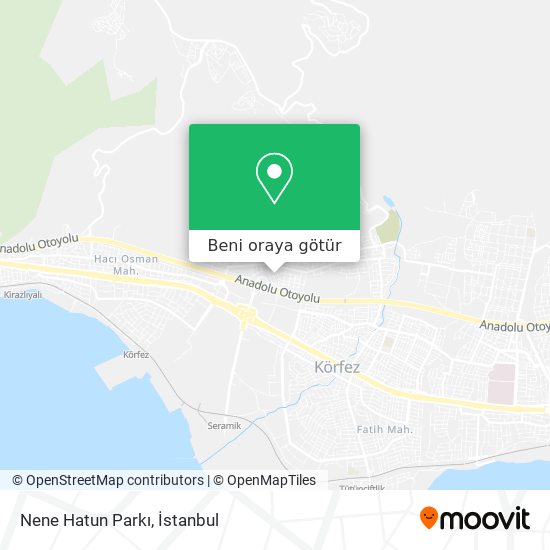 Nene Hatun Parkı harita