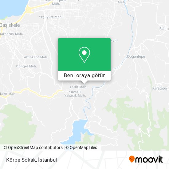 Körpe Sokak harita