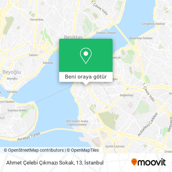 Ahmet Çelebi Çıkmazı Sokak, 13 harita