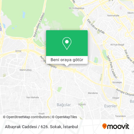 Albayrak Caddesi / 626. Sokak harita