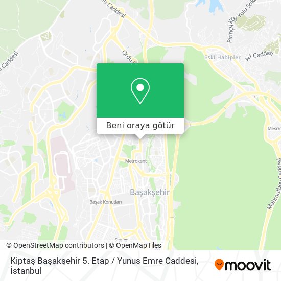 Kiptaş Başakşehir 5. Etap / Yunus Emre Caddesi harita