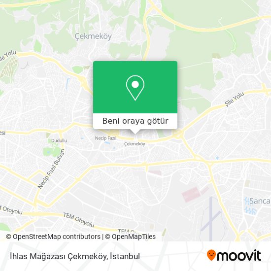 İhlas Mağazası Çekmeköy harita