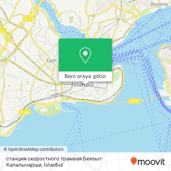станция скоростного трамвая Беязыт-Капалычарши harita