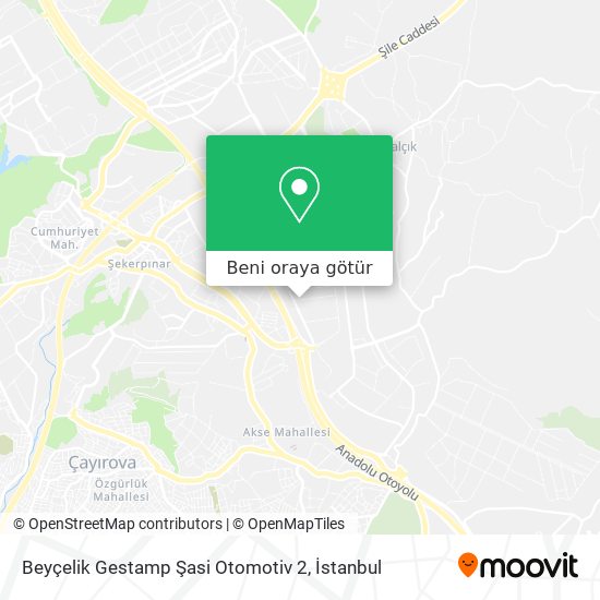 Beyçelik Gestamp Şasi Otomotiv 2 harita