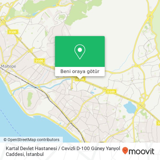 Kartal Devlet Hastanesi / Cevizli D-100 Güney Yanyol Caddesi harita