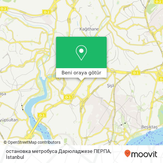 остановка метробуса Дарюладжезе ПЕРПА harita