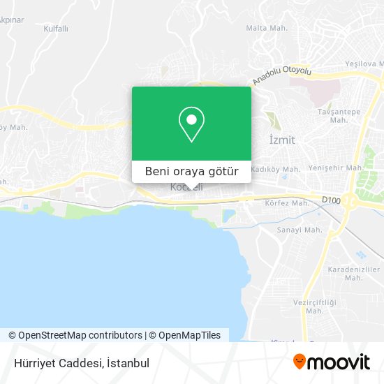 Hürriyet Caddesi harita