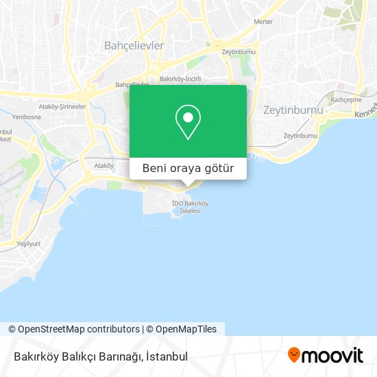 Bakırköy Balıkçı Barınağı harita