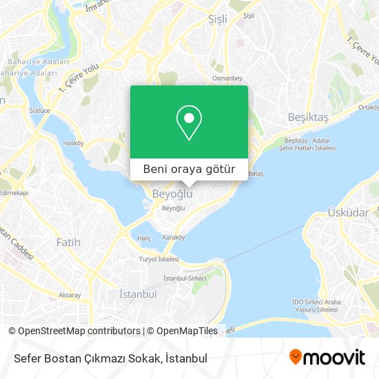 Sefer Bostan Çıkmazı Sokak harita