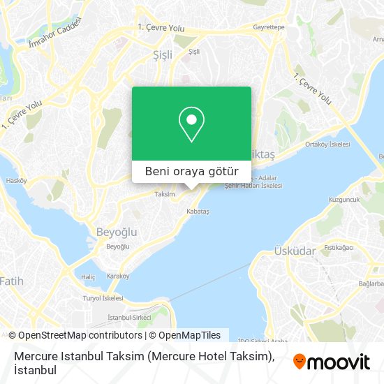 Mercure Istanbul Taksim (Mercure Hotel Taksim) harita