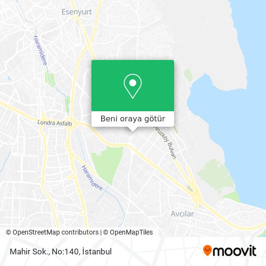 Mahir Sok., No:140 harita