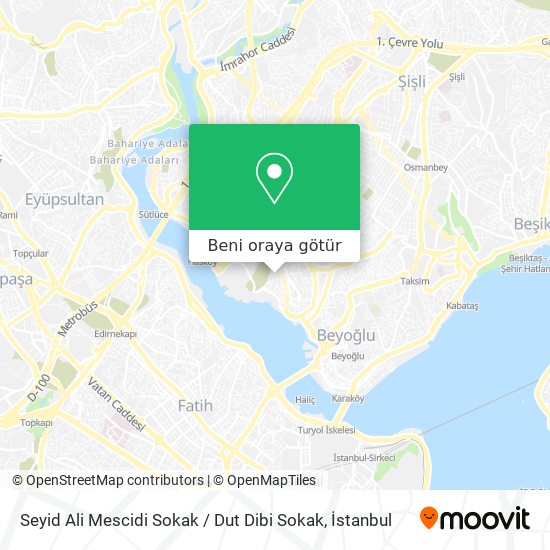 Seyid Ali Mescidi Sokak / Dut Dibi Sokak harita
