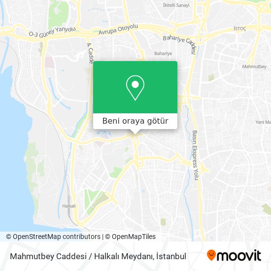 Mahmutbey Caddesi / Halkalı Meydanı harita