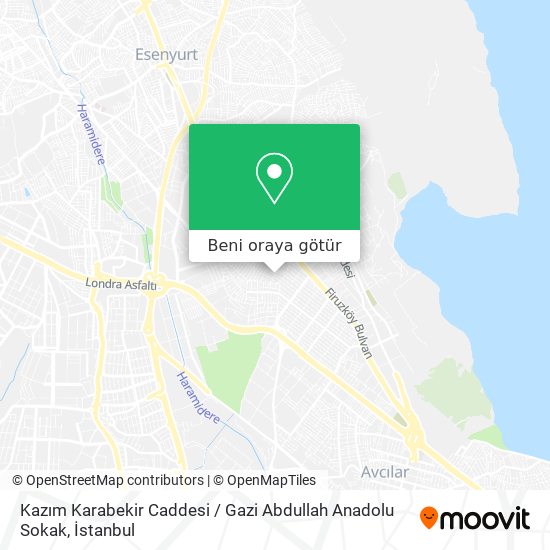 Kazım Karabekir Caddesi / Gazi Abdullah Anadolu Sokak harita