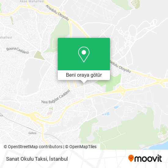 Sanat Okulu Taksi harita