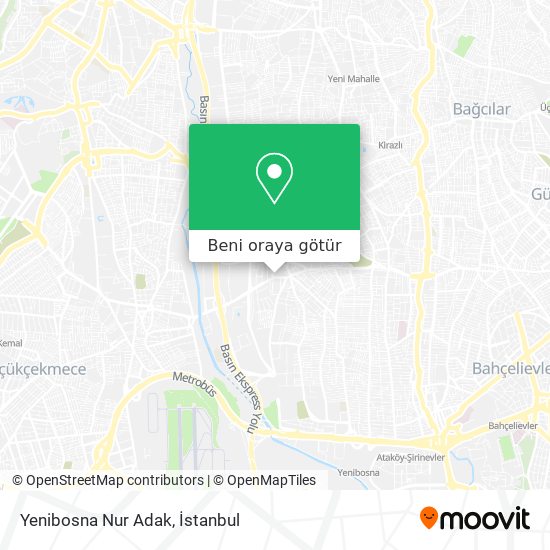 Yenibosna Nur Adak harita