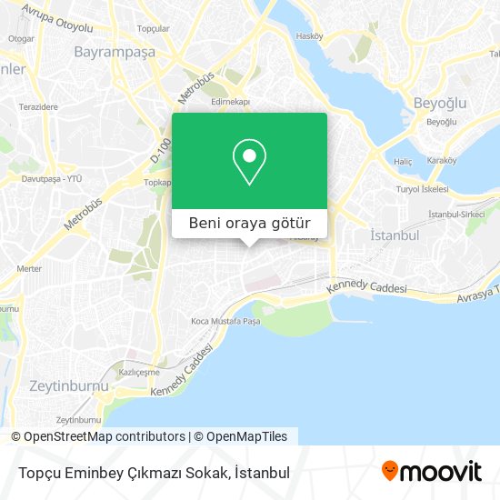 Topçu Eminbey Çıkmazı Sokak harita