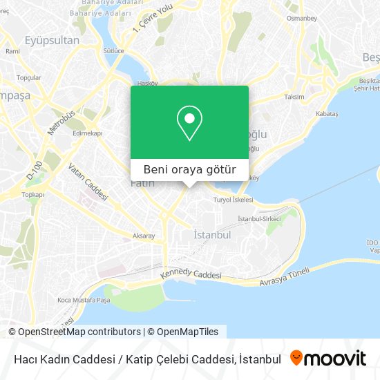 Hacı Kadın Caddesi / Katip Çelebi Caddesi harita