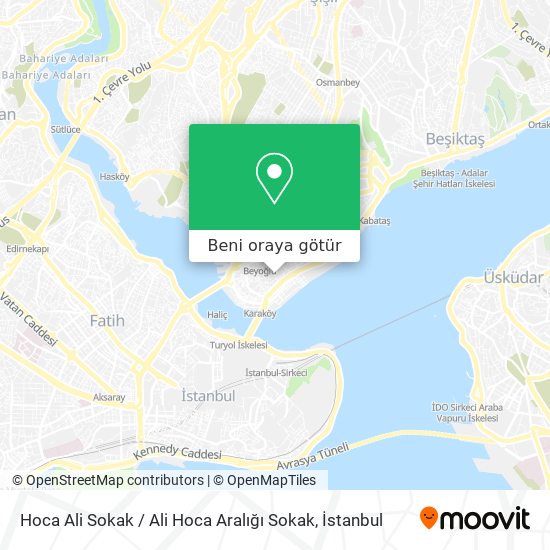 Hoca Ali Sokak / Ali Hoca Aralığı Sokak harita