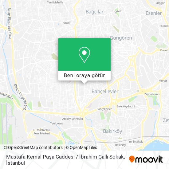 Mustafa Kemal Paşa Caddesi / İbrahim Çallı Sokak harita