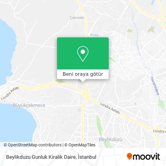Beylikduzu Gunluk Kiralik Daire harita