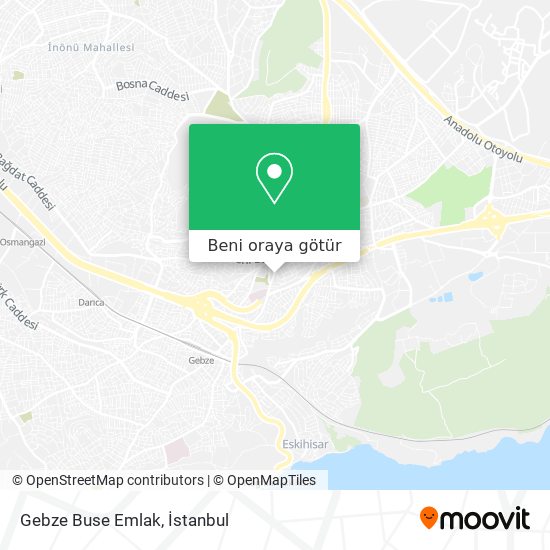 Gebze Buse Emlak harita